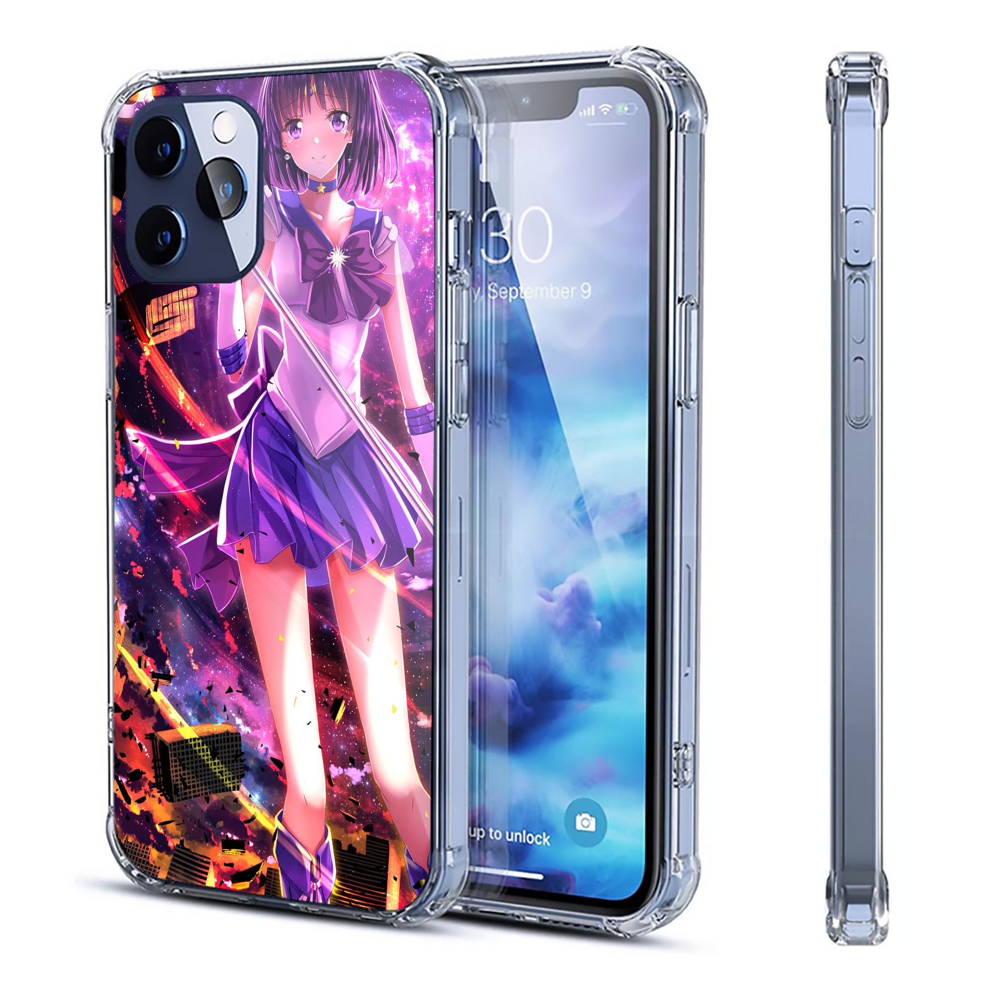 （画像用） 美少女戦士セーラームーン Sailor Moon 【iPhone 12シリーズ対応】透明スマホケース（クリアソフトケース）
